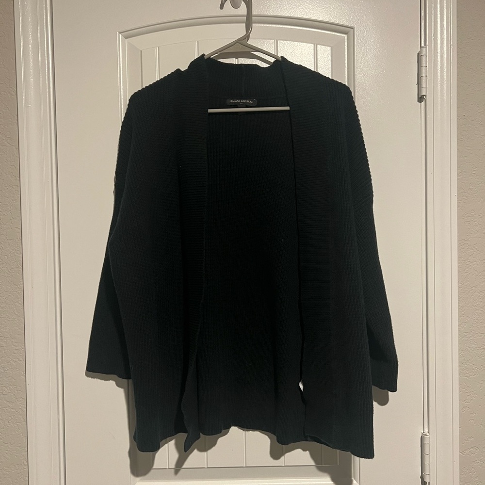 Banana Republic Black Open Cardigan